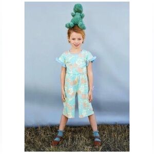 EUC Matilda Jane far out floral romper sz 8